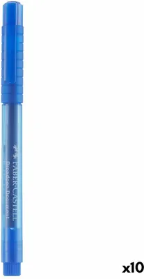 Produktbild von FABER-CASTELL Faserschreiber Broadpen Document blau 10Stk.