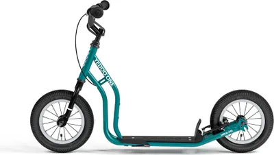 Immagine prodotto di Monopattino Yedoo One per bambini a partire da 100 cm, con ruote pneumatiche 12/12 e cavalletto, blu