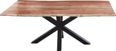 Produktbild von SAM® Esstisch Baumkante massiv Akazie natur 120 x 80 schwarz FELINA