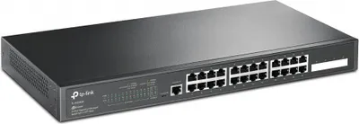 Immagine prodotto di TP-Link JetStream TL-SG3428 - Switch - gestito - 24 x 10/100/1000 + 4 x Gigabit SFP - montabile su rack (TL-SG3428)