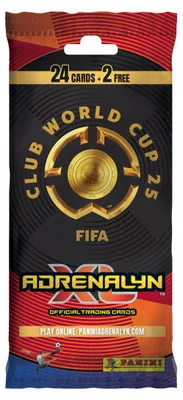 Produktbild von Fatpack Packet Of Fifa Club World Cup 2025 Football Cards By Adrenalyn Panini