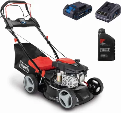 Produktbild von Scheppach Benzin Rasenmäher RM420AE + Öl 3,5PS Antrieb + Hybrid-Start