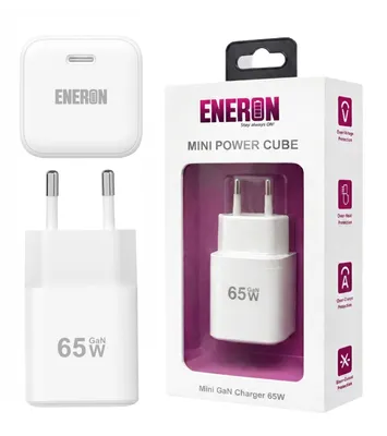 Produktbild von Ladegerät Eneron GaN 65W Mini Power Cube Weißes USB-C