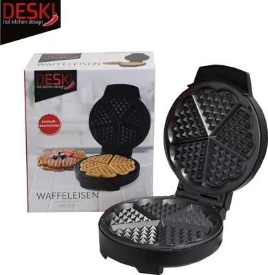 Produktbild von DESKI 4057984009990 Waffeleisen, Materialmixgehäuse, 1000 Watt