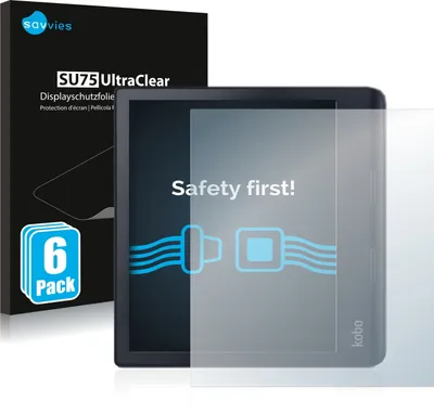 Produktbild von 6x Für Kobo Sage Schutzfolie Savvies Displayschutz Display Schutz Folie Klar Transparent
