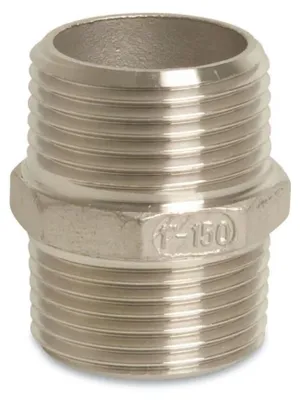 Zdjęcie produktu dla Złącze gwintowane Podwójny nypel ze stali nierdzewnej 1/2" AG