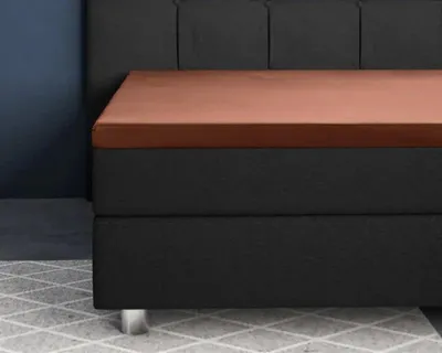 Produktbild von Primaviera Deluxe Topper Satijn Spannbettuch braun 180 x 200 cm