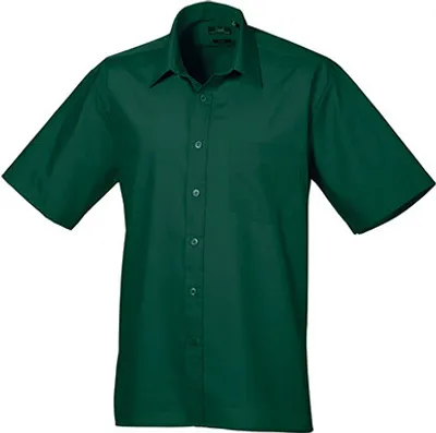 Produktbild von Premier Workwear Herren Popeline Hemd kurzarm PR202 bottle 38 (15)