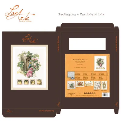 Produktbild von Lanarte Kreuzstichpackung Zählmusterpackung Vogelhaus mit Rosen