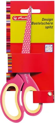 Produktbild von Herlitz Bastelschere Design spitz Länge: 172 mm zufällige Farbe (1 Stück)
