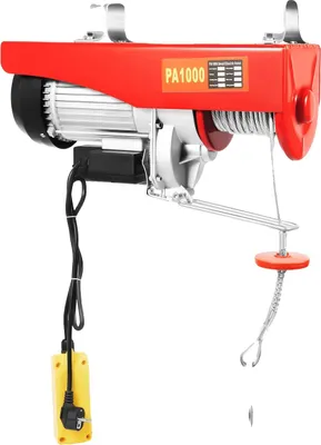 Obrázek produktu pro Elektrický naviják, nosnost 500 kg, ovládání na dálku, červený