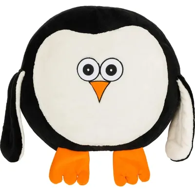 Image de Coussin en forme - 38x36 cm - Noir,Blanc,Orange