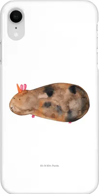 Produktbild von Mr. & Mrs. Panda Iphone XR Handyhülle Einhorn Meerschweinchen - Weiß - Geschenk, Unicorn, Meerhörnchen, Premium Kunststoff, Handy Case, Meerschwein, Einhörner