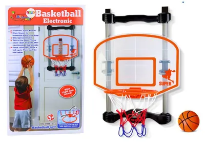 Obrázek produktu pro Košík pro domácí zápasy, pumpa na basketbalový míč, nastavitelná
