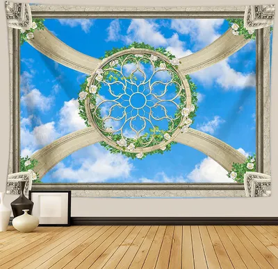 Produktbild von Urlaub Wandteppich Wohnkultur Landschaft Wandteppich Wohnzimmer Schlafzimmer Dekoration Wandteppich Zimmer Vorhang Strandtuch (180cm x 230cm, Farbe 27)
