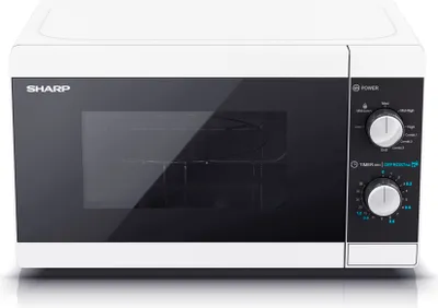 Produktbild von SHARP MG01EW Mikrowelle mit Grill, Mikrowelle: 800W, Grill: 1000W, 5 Leistungsstufen, weiß