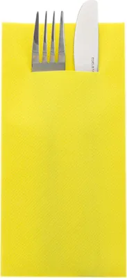 Produktbild von Sovie HORECA Besteckserviette Gelb aus Linclass® Airlaid 40 x 40 cm, 100 Stück