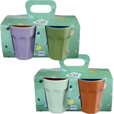 Productafbeelding van ASA 4er Set Mugs, Viva D. 7,5 cm, H. 10 cm, 0,2 l.