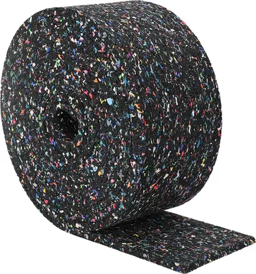 Productafbeelding van vidaXL Rubbergranulaatrol, zwart, 1000 x 10 x 0,3 cm, rubber