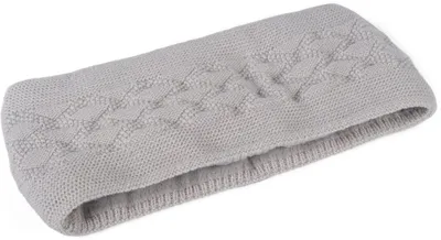 Produktbild von styleBREAKER Damen Strick Stirnband Rauten Muster, Hellgrau