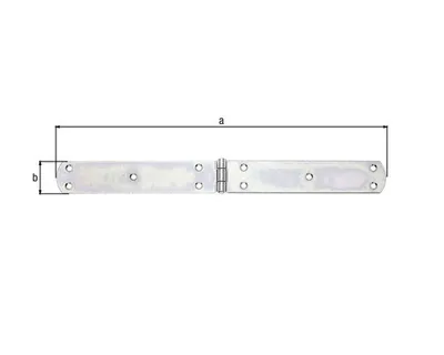 Obrázek produktu pro Bednový závěs 400x40x3 mm pozink 1 ks