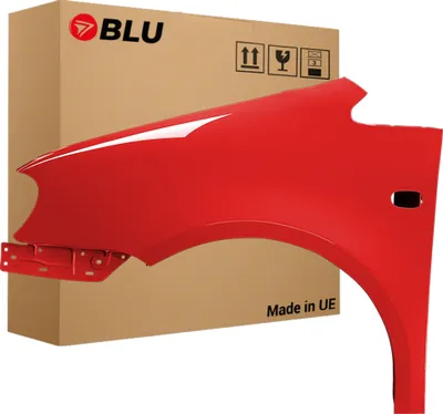 Immagine prodotto di BLU Parafango compatibile con VW Volkswagen Caddy III 3 2K LY3D Sinistra Rot TornadoRot | 2004-2010 | Anteriore | Verniciato | Pronto per il montaggio | Acciaio