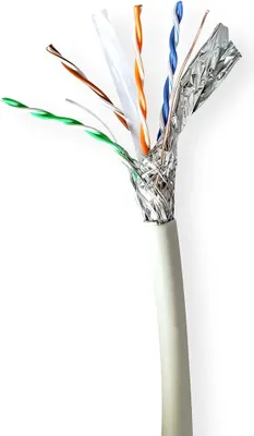 Produktbild von Nedis CAT6a Netzwerkkabel Rolle - Solid - SF/UTP - Reines Kupfer - 305 m - Innen - Rund - LSZH - Grau - Pull Box - ausziehbar