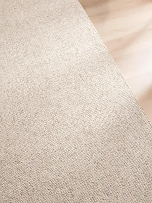 Produktbild von Elle Decoration waschbarer, weicher Teppich in Wolloptik Rocco, Meliert Creme