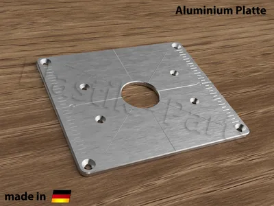 Image de ALU Plaque de fixation Plaque d'insertion Table de fraisage Parkside POF 1200 D3 Défonceuse