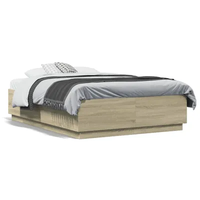 Immagine prodotto di vidaXL Struttura letto rovere Sonoma 120x190 cm materiale a base di legno