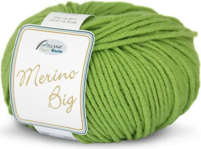 Produktbild von Rellana Merino Big, 60% Schurwolle (Merino), 40% Polyacryl, 50 gr. pistazie 31