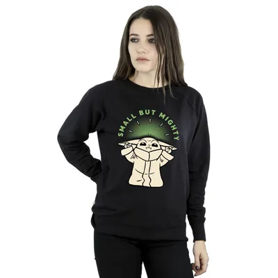 Produktbild von Star Wars - "The Mandalorian Small But Mighty" Sweatshirt für Damen BI39475 (XXL) (Marineblau)