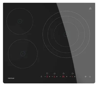 Produktbild von Cecotec Bolero Squad V 3001 Max, Schwarz, Integriert, 52 cm, Keramik, Keramik, 3 Zone(n)