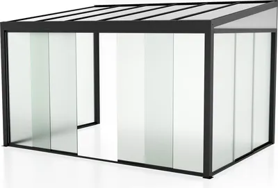 Immagine prodotto di Milani Home - set laterali in vetro per veranda addossata, 270 x 3 x 218 cm, antracite