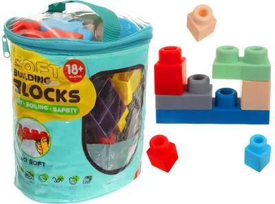 Obrázek produktu pro Měkké gumové senzorické bloky, 30 ks