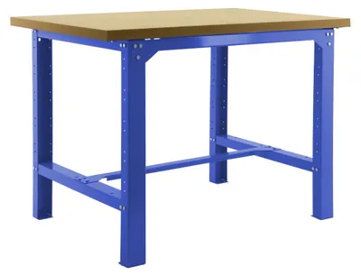 Image de Etabli Simonwork Bt6 Mdf 1800x750 Bleu/bois Bleu/mdf 865x1800x750 - Simonrack