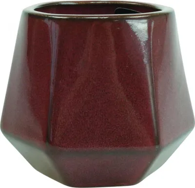 Produktbild von Sechseckiger Keramik-Blumentopf mit Vintage-Charme für Deko