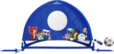 Produktbild von UEFA 2024 Pop Up Fußballtor Set inkl. Ball u. Pumpe ca. 80 x 55 x 55 cm
