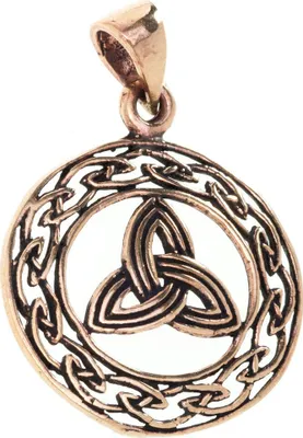 Produktbild von Keltische Dreiheit Bronze Anhänger Schmuck  38x28mm