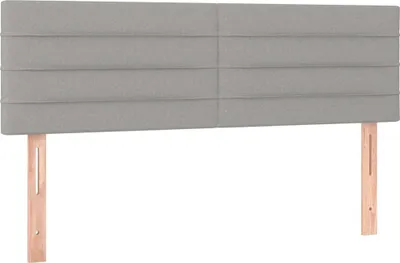 Obrázok produktu pre vidaXL Čelá postele Svetlosivé 144x5x78/88 cm Látkové