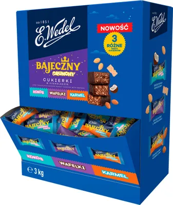 Produktbild von E. Wedel Bajeczny Crunchy Cukierki W Czekoladzie 3 Kg