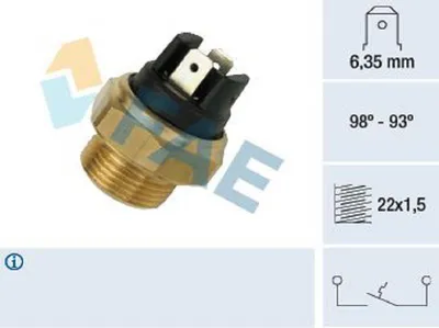 Obrázok produktu pre Spínač teploty, ventilátor chladiča FAE 37400