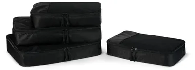 Immagine prodotto di A. Set di accessori da viaggio "Essentials" composto da 4 cubi organizzatori per valigie, con scomparto aggiuntivo