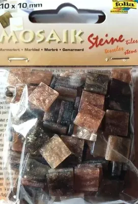 Zdjęcie produktu dla Mozaika kamyczki marmurkowe 10x10mm brązowa
