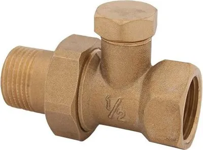Immagine prodotto di Js Heizkoerperverschraubung Muffe Durchgangsform,Dn15,1/2",Vernick.