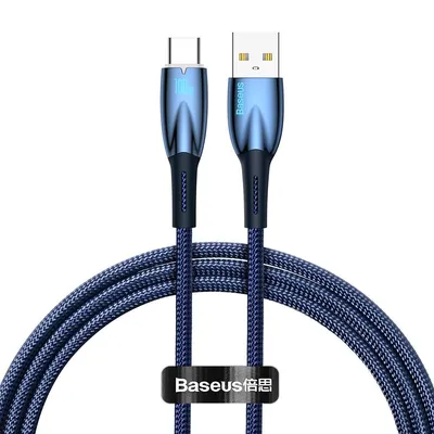 Zdjęcie produktu dla Baseus Kabel USB-A - USB-C, 100W, 1m - Niebieski
