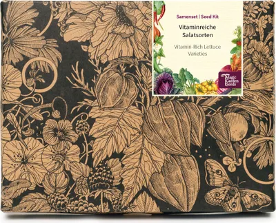 Produktbild von Vitaminreiche Salatsorten - Samen-Geschenkset mit 4 klassische Sorten für eigenen frischen, knackigen Salat bis in den Herbst hinein