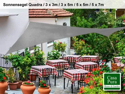 Immagine prodotto di Tenda da sole `Quadra´ | grigia | 3x5 m