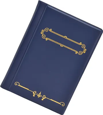 Zdjęcie produktu dla Etui na monety o dużej pojemności, antypoślizgowa konstrukcja, dobra wodoodporność 120 kieszeni na monety do użytku kolekcjonerskiegoBłękitny