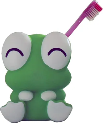 Immagine prodotto di Spirella Portaspazzolino "Rana" con design a forma di rana, plastica verde